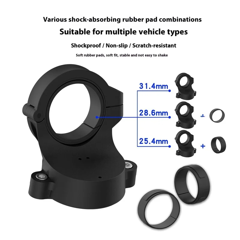 For Garmin Edge MTB / 1050 / 840 / 540 Bike Computer Mount Bracket with AirTag Slot Speedometer Bicycle Holder