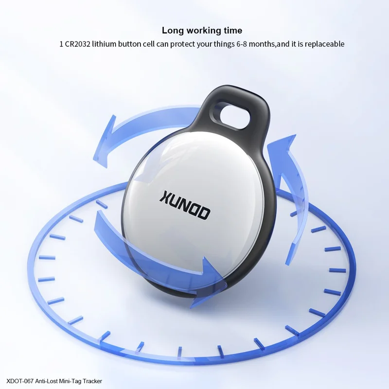 XUNDD XDOT-067 Mini Tag Tracker Anti-Smarrimento Compatibile con Apple Find My Localizzatore Smart Wireless