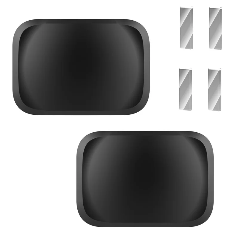 For Apple AirTag Magnetic Silicone Case Smart Tracker Protective Cover with Front and Back Films - Black