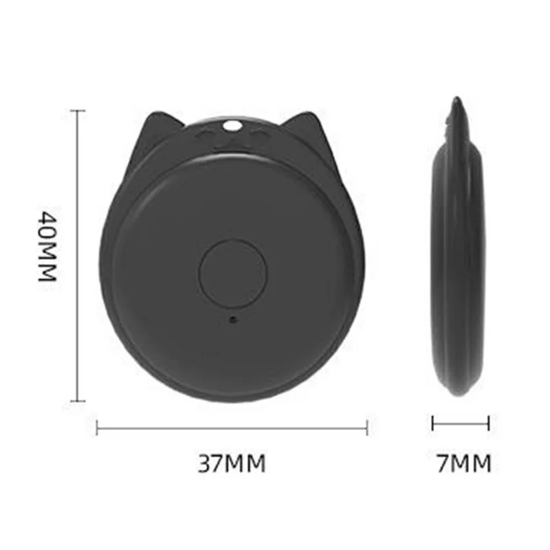 Localizador Inteligente Portátil Y22 con Diseño de Orejas de Gato, Bluetooth, Antiseguimiento, Control por APP - Blanco