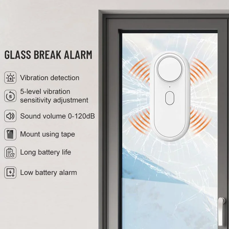 M001 Wireless Door Window Alarm Sensor High Decibel Security System for Home / Office / Shop