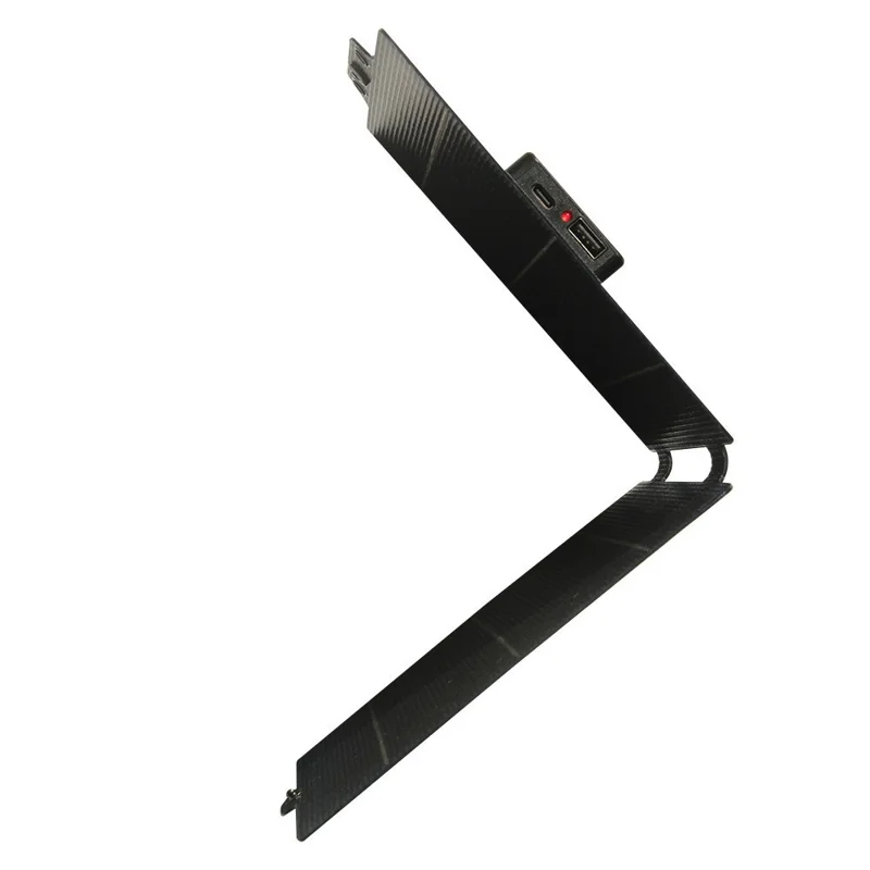 10W Bi-faltbares ETFE-flexibles Solarpanel zum Aufladen mit USB / Typ-C-Ausgang, wasserdicht, für Outdoor-Notfallstromversorgung
