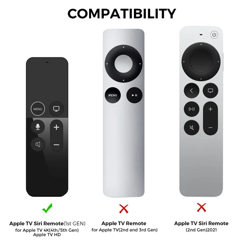 Funda de silicona AHASTYLE PT175 para Apple TV 4K (4ª gen / 5ª gen) / TV HD / AirTag, funda protectora amigable con la piel de 2 en 1 - Azul luminoso