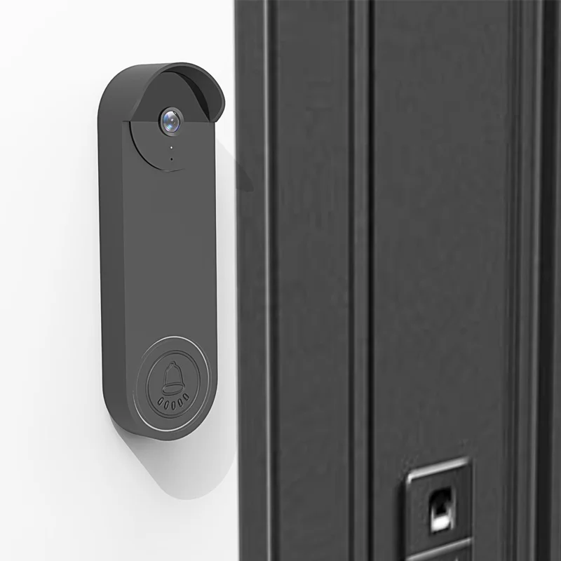 Google Nest Wireless Türklingel Silikonhülle Schutzhülle Rutschfest Wetterfest - Schwarz