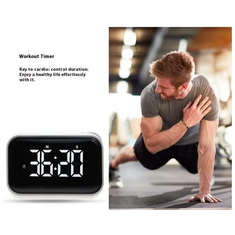 370 Large Screen Digital Clock with Alarm Kitchen Timer Countdown Clock