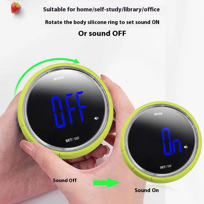 369 Küchentimer Digitaler Wecker Countdown-Stoppuhr Zeitmanagement-Tool für Zuhause / Studium / Kochen - Grün