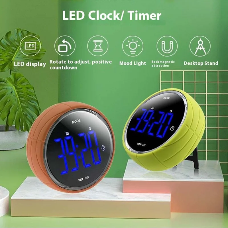 369 Küchentimer Digitaler Wecker Countdown-Stoppuhr Zeitmanagement-Tool für Zuhause / Studium / Kochen - Grün
