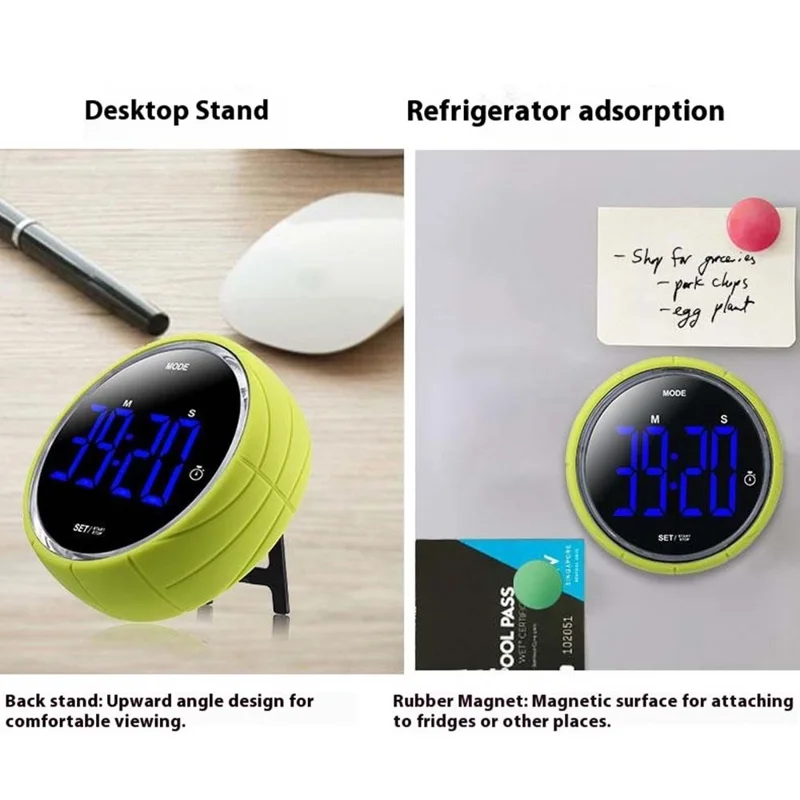 369 Küchentimer Digitaler Wecker Countdown-Stoppuhr Zeitmanagement-Tool für Zuhause / Studium / Kochen - Grün