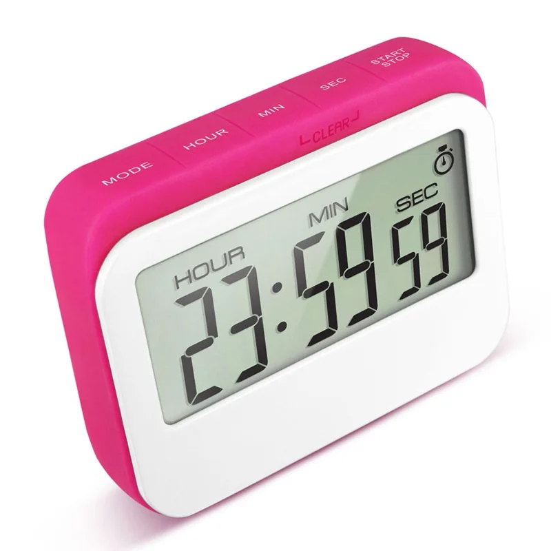 320 Großbildschirm Küchentimer Countdown Alarm Erinnerung für Studenten / Kochen - Rosé