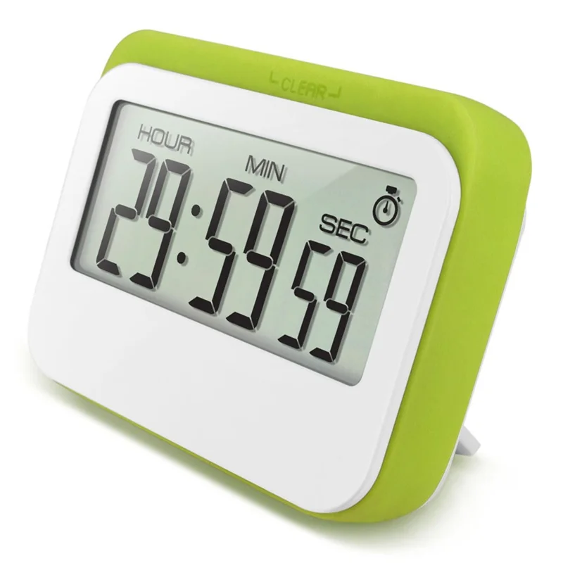 320 Large Screen Kitchen Timer Countdown Alarm Clock Reminder for Students / Cooking - Green
