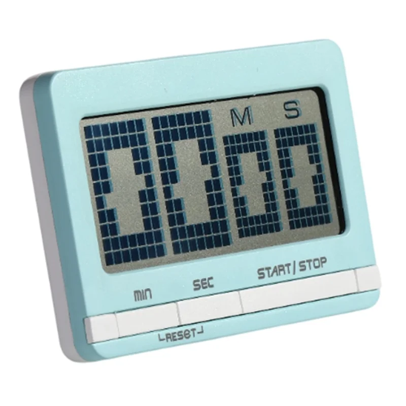 338 Large Screen Kitchen Timer Countdown Alarm Clock for Students / Cooking Time Management - Green
