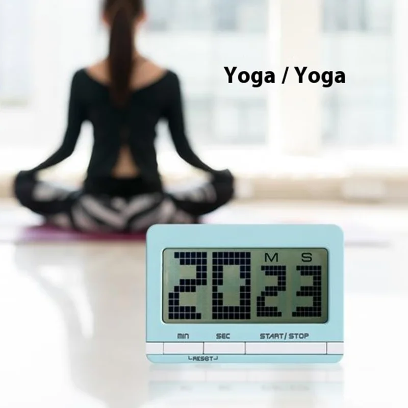 338 Large Screen Kitchen Timer Countdown Alarm Clock for Students / Cooking Time Management - Green