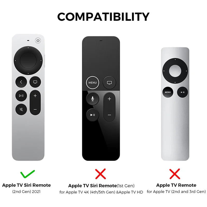 AHASTYLE PT158 För Apple TV-fjärrkontroll / AirTag Silikonhölse 2 i 1 Antislir Skyddshölse - Rosa