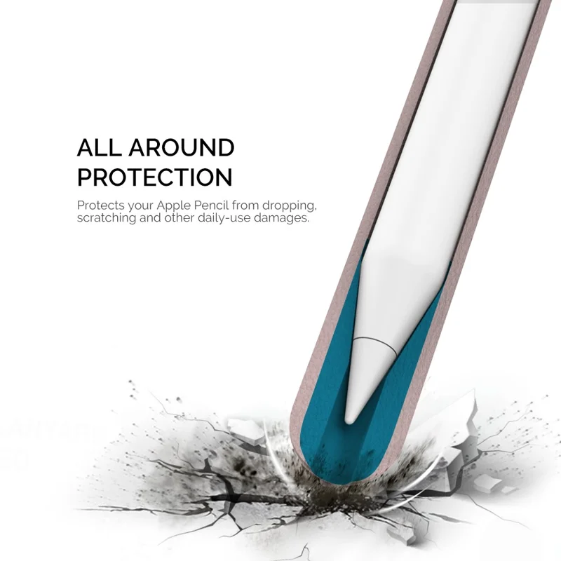 AHASTYLE PT80 Silicone Sleeve Case for Apple Pencil 3 / Pencil (USB-C) / Pencil (2nd Generation) / Pencil (1st Generation) Protective Cover - Pink