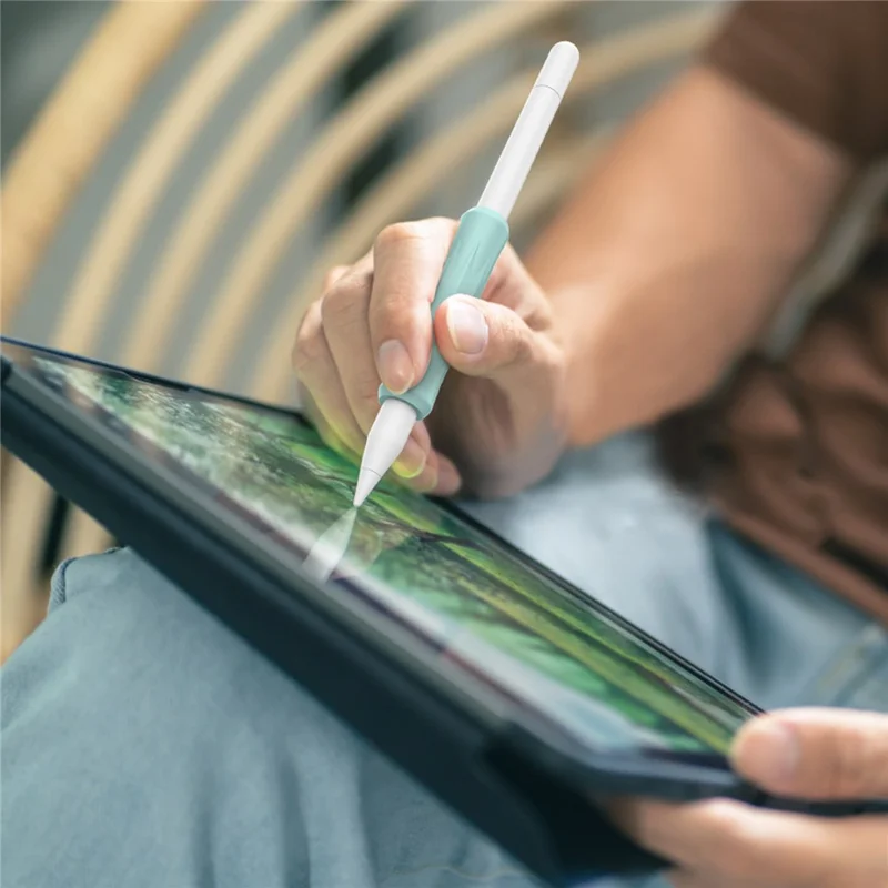 AHASTYLE DD07 Silicone Sleeve for Apple Pencil Pro / Pencil (USB-C) / Pencil (2nd Generation) / Pencil (1st Generation) Stylus Grip Cover - Dark Grey