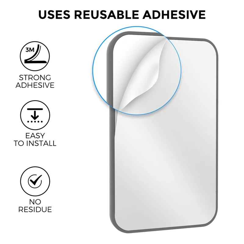 AHASTYLE PT133-B-S Phone Card Holder Adhesive Stick on Phone Wallet Pocket Organizer - Grey