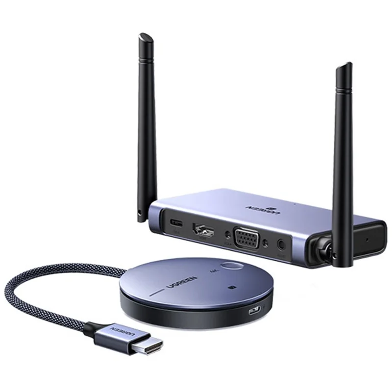 UGREEN CM586 90909 Wireless HD Transmitter and Receiver 4K 30Hz  /  5G 2.4G HD Extender 164FT / 50M