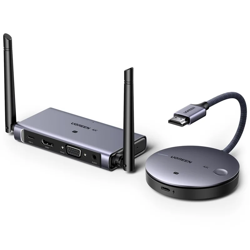 UGREEN CM586 90909 Wireless HD Transmitter and Receiver 4K 30Hz  /  5G 2.4G HD Extender 164FT / 50M
