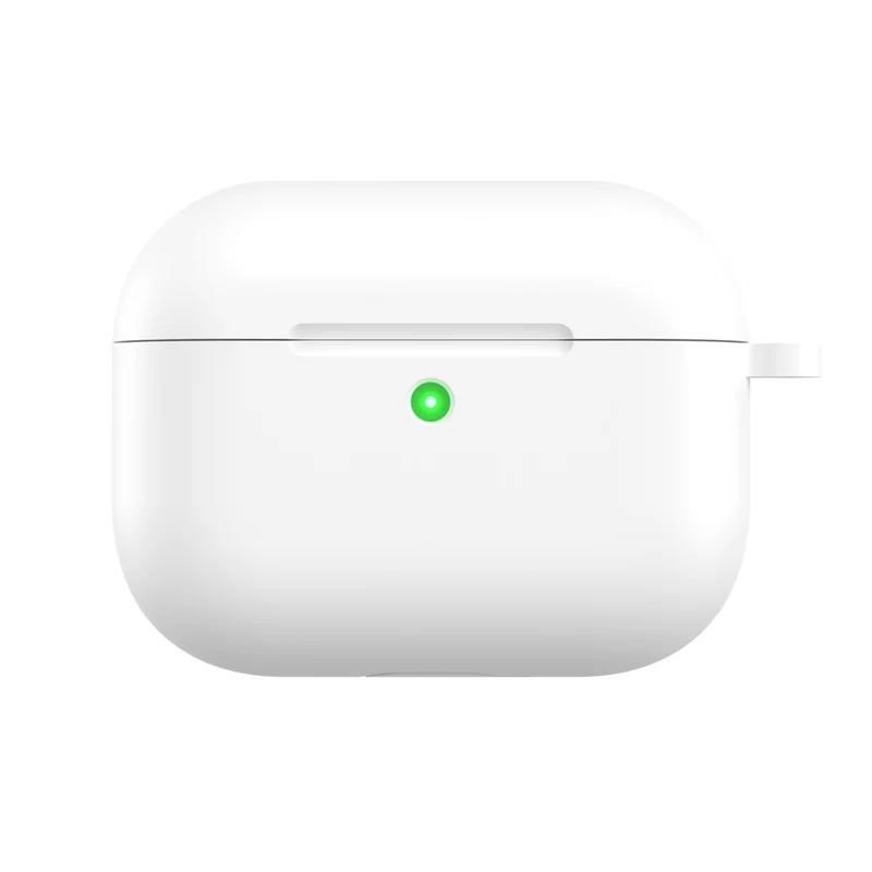 CS30 For AirPods Pro 3 Protective Case Soft Silicone Earphone Cover with Hook - White