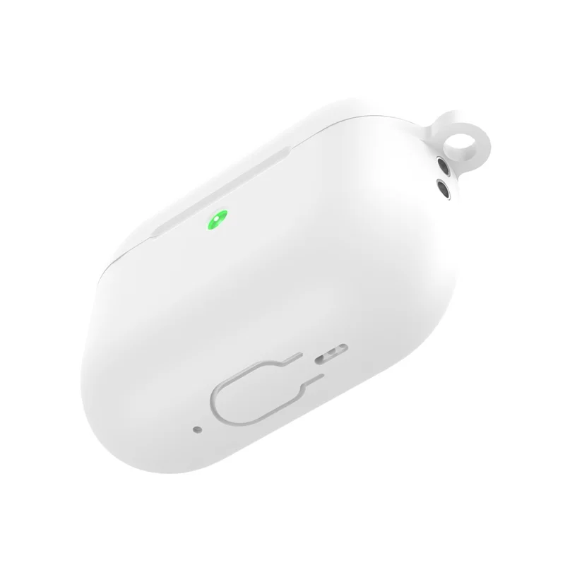 CS30 For AirPods Pro 3 Protective Case Soft Silicone Earphone Cover with Hook - White
