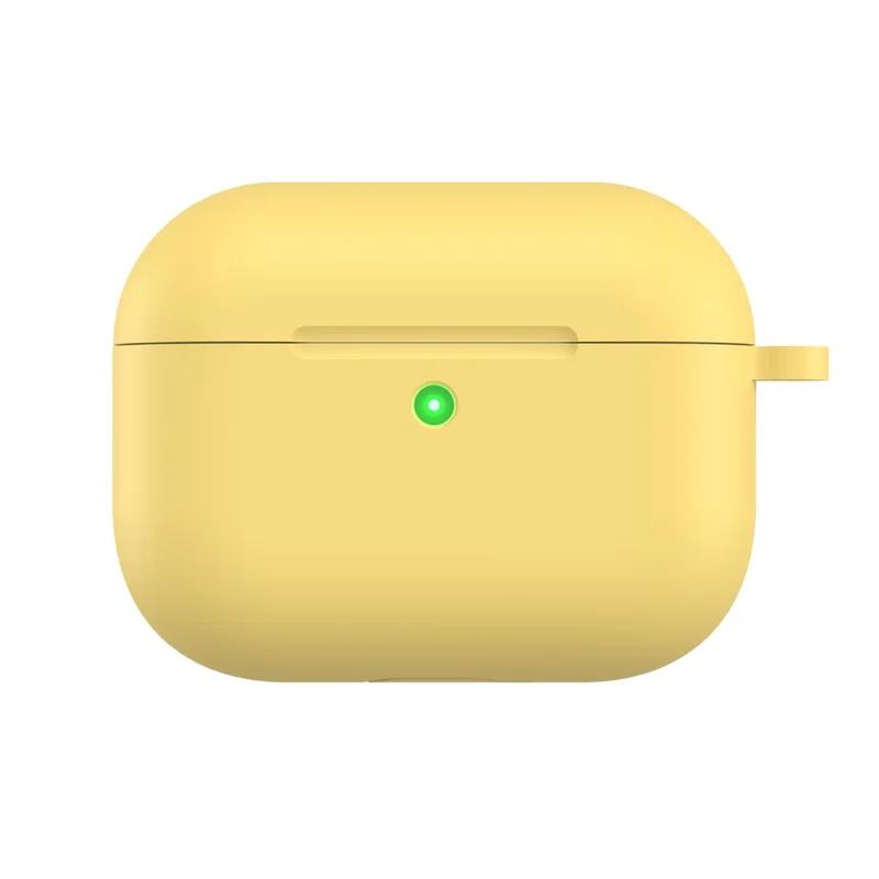 CS30 For AirPods Pro 3 Protective Case Soft Silicone Earphone Cover with Hook - Yellow