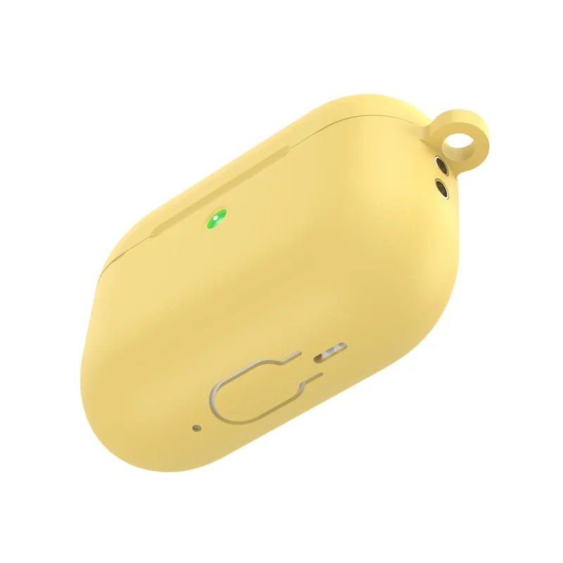 CS30 For AirPods Pro 3 Protective Case Soft Silicone Earphone Cover with Hook - Yellow