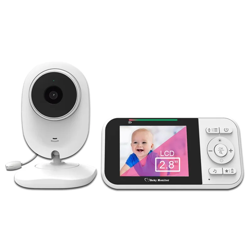 SP218 2.8 Inch Baby Monitor Two-Way Audio Intercom 320P Display Night Vision Infant Camera - US Plug