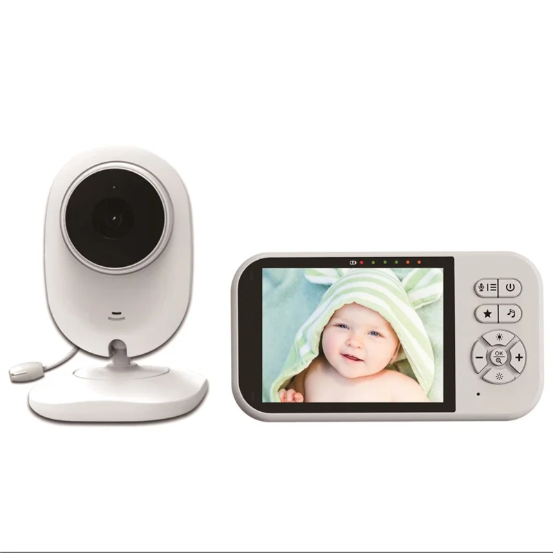 SP316 3.5 Inch Baby Monitor Two-Way Audio Intercom 320P Display Camera Night Vision for Home - US Plug