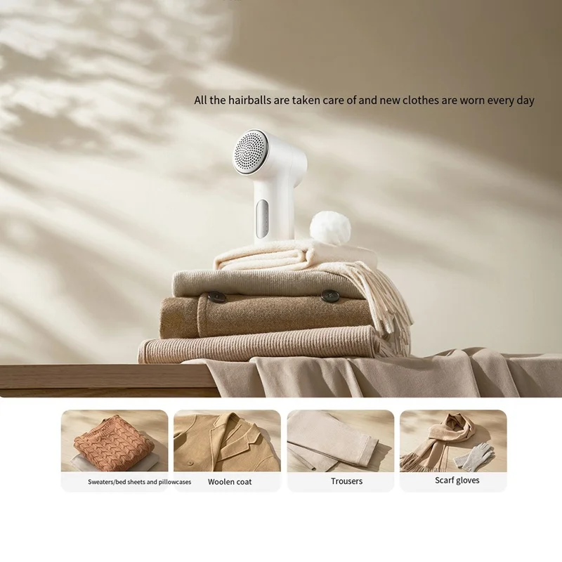 XIAOMI MIJIA MQXJQ01LF Electric Fabric Shaver 6-Blade Lint Remover Portable Hair Ball Trimmer