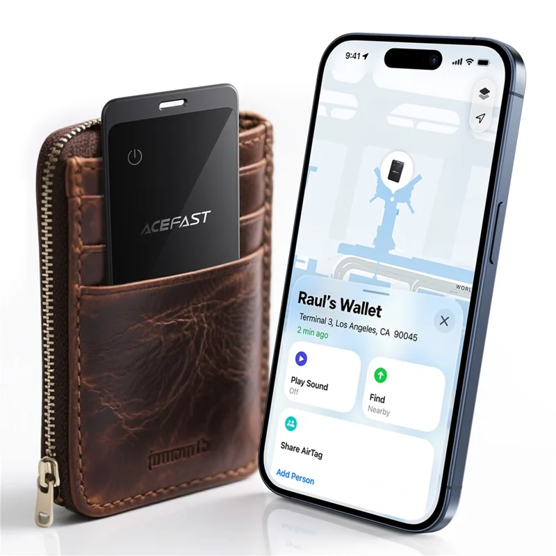 ACEFAST S3 2 szt. Inteligentna Etykieta Pozycjonująca, Smart Locator, Nadajnik Bluetooth, Ultra Cienki, dla systemu iOS