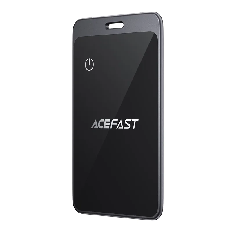 ACEFAST S3 Balise de suivi intelligente ultra-mince en forme de carte métallique compatible Bluetooth pour iOS
