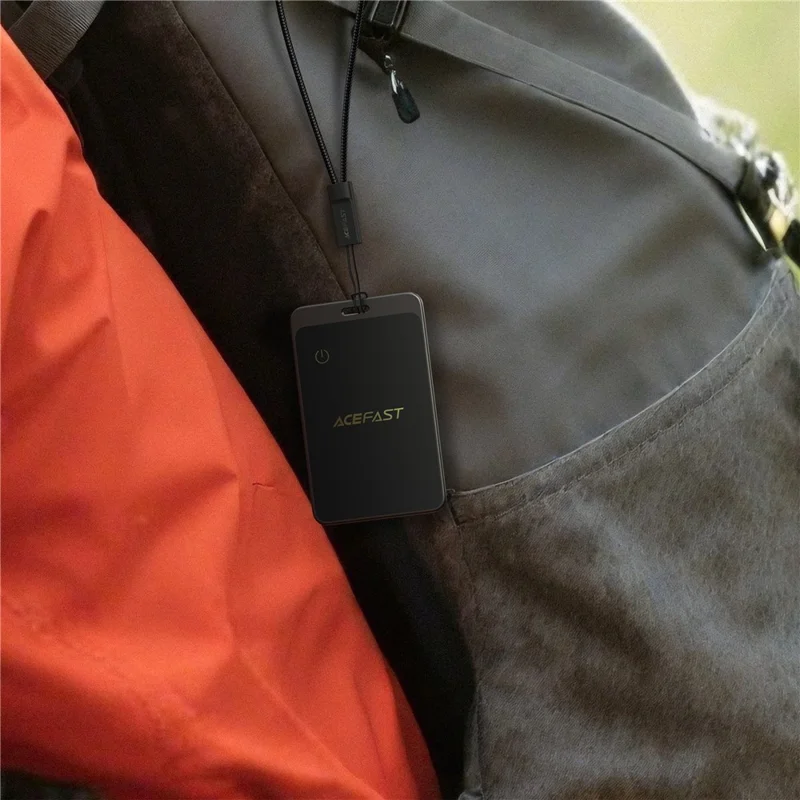 ACEFAST S3 Balise de suivi intelligente ultra-mince en forme de carte métallique compatible Bluetooth pour iOS