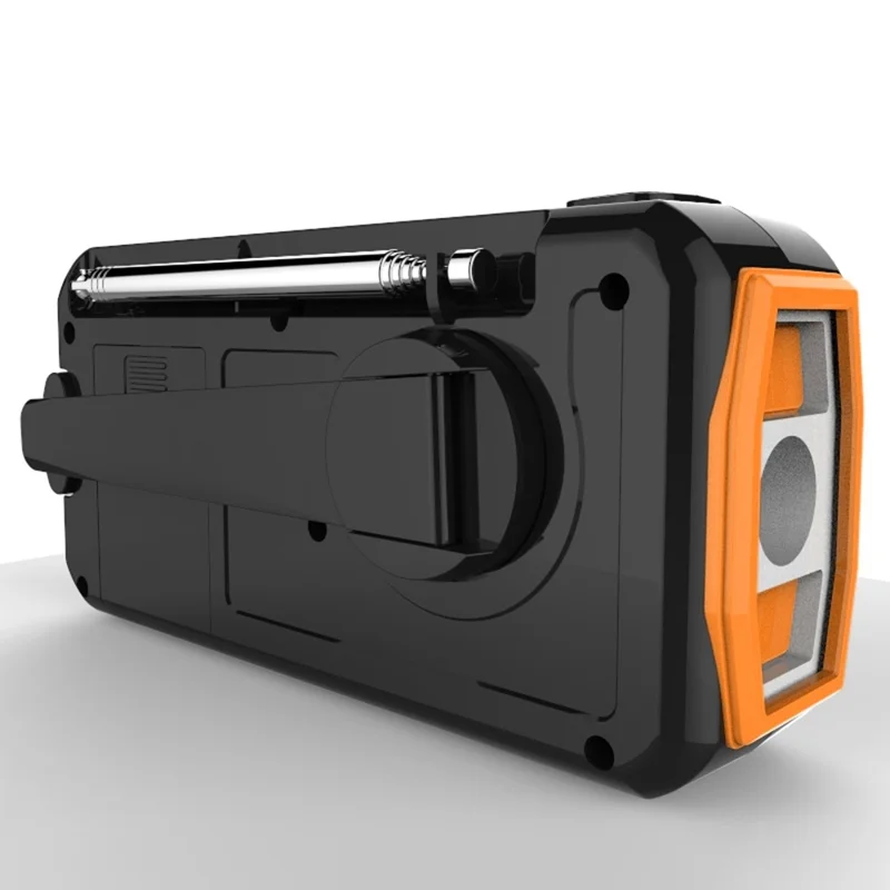 DAB376BT Ręczny Radioodtwarzacz Awaryjny na Energii Słonecznej z Funkcją Power Banka, Radio DAB/FM z Lampką Czytania