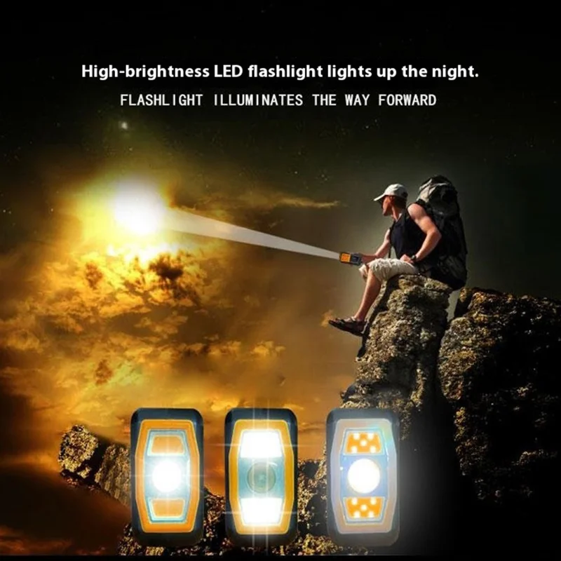 DAB376BT Ręczny Radioodtwarzacz Awaryjny na Energii Słonecznej z Funkcją Power Banka, Radio DAB/FM z Lampką Czytania