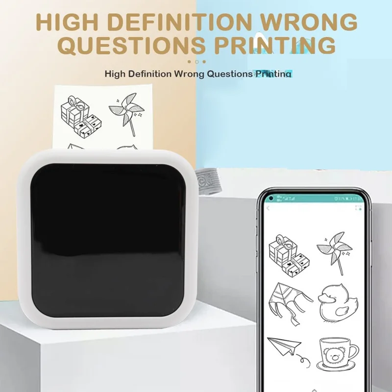 Drukarka termiczna C27 przenośna dla uczniów, urządzenie do drukowania błędów, wersja standardowa