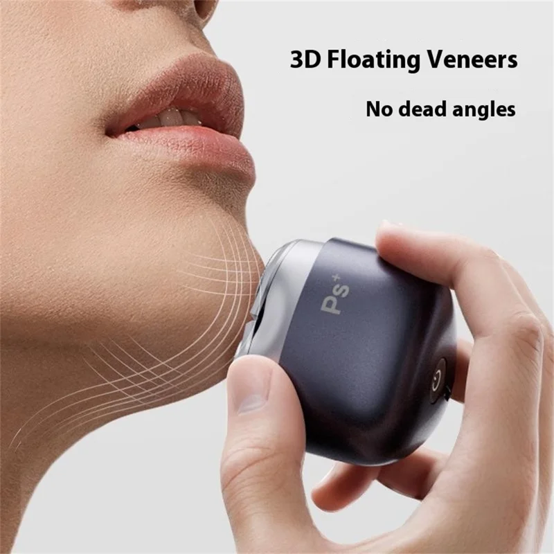 K003 Electric Shaver 3D Floating Head Type-C Fast Charging IPX7 Waterproof Razor - Black