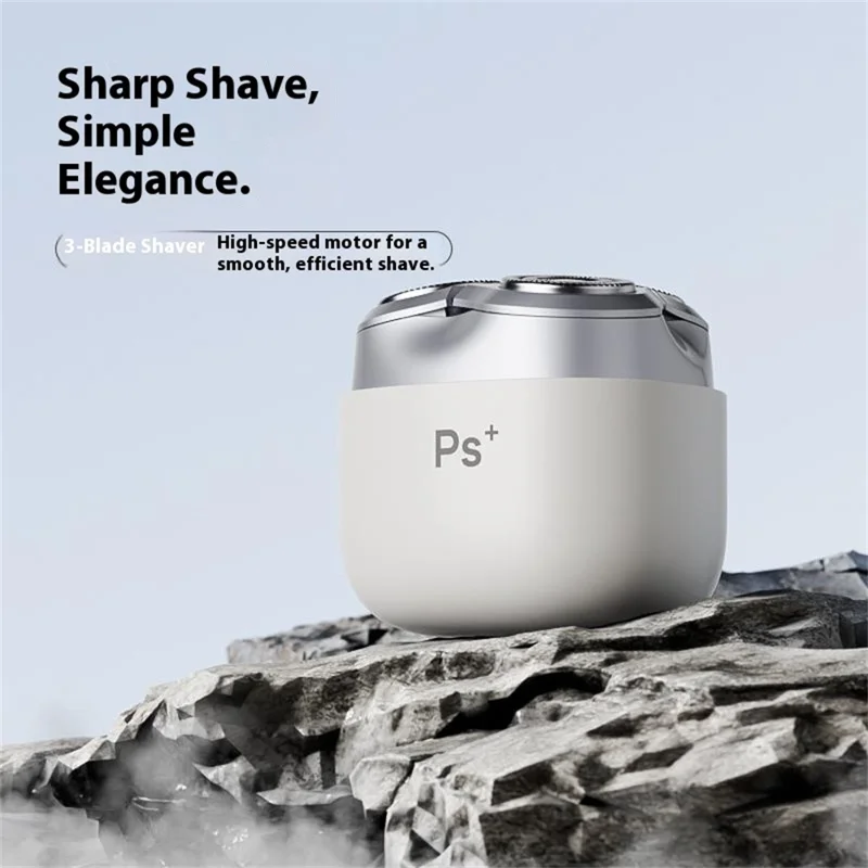 K003 Electric Shaver 3D Floating Head Type-C Fast Charging IPX7 Waterproof Razor - Black