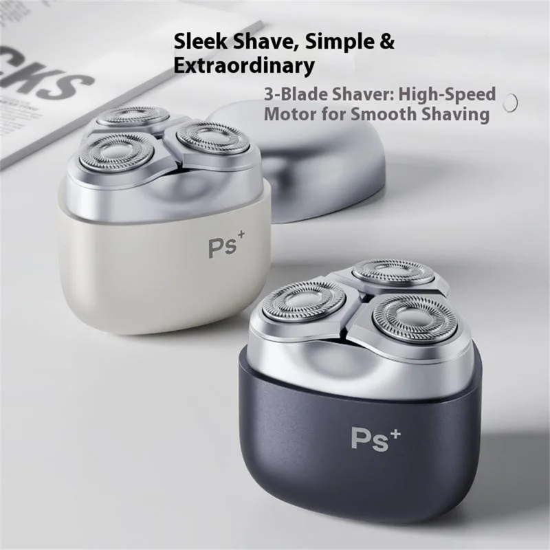 K003 Electric Shaver 3D Floating Head Type-C Fast Charging IPX7 Waterproof Razor - Black