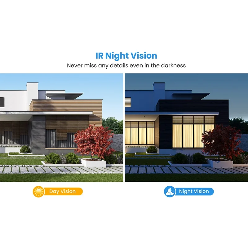 T52 WiFi Wireless Smart Video Doorbell Night Vision HD 1080P Two Way Audio Motion Detection Door Bell - Black