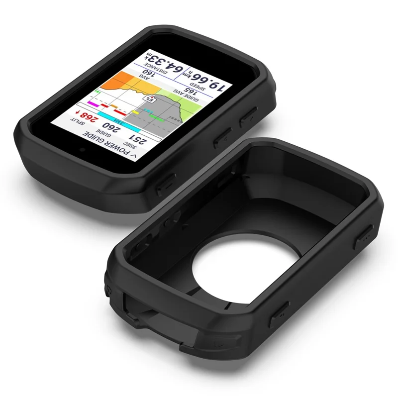 For Garmin Edge 850  /  550 Cycling Computer Silicone Case Shockproof Anti Scratch Protective Cover - Black