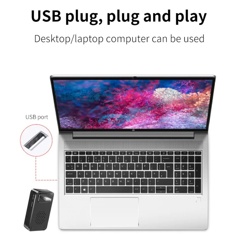 A80 Wireless USB Doorbell for Home 150m Range 60 Melodies 5 Volume Levels Door Chime, 2 Transmitters + 1 Receiver - Black