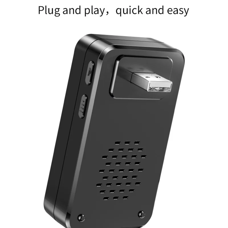 A80 Wireless USB Doorbell for Home 150m Range 60 Melodies 5 Volume Levels Door Chime, 1 Transmitter + 2 Receivers - Black