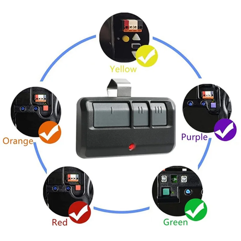 For LiftMaster 893MAX 3-Button Electric Gate Remote Control Rolling Code 100M Range Garage Door Opener