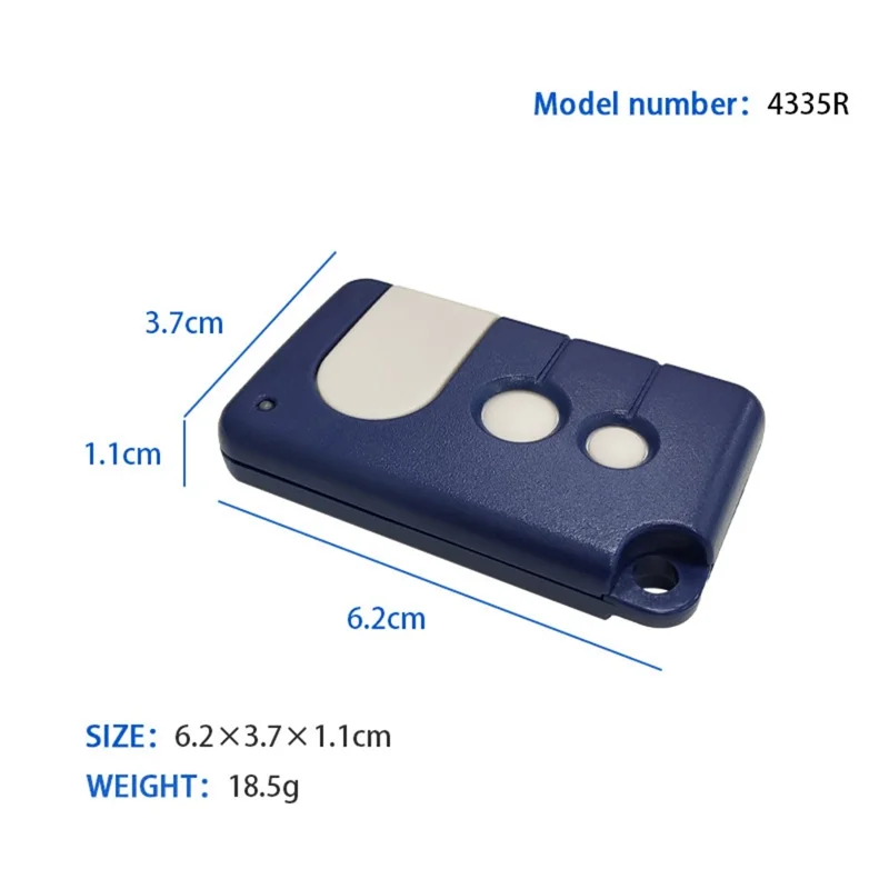 Garage Door Remote Control for LiftMaster 84335E / 94335E / 8747E / 84330EML / 94330E 433MHz Rolling Code 3-Button Controller - Blue