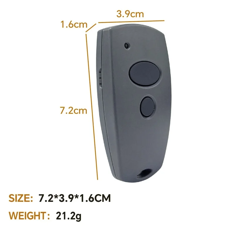 Garageport fjernbetjening til Marantec Digital D302 / D304 / D313 / D321 / D323 433 MHz Fast kode Knapstransmitter - 2-knaps