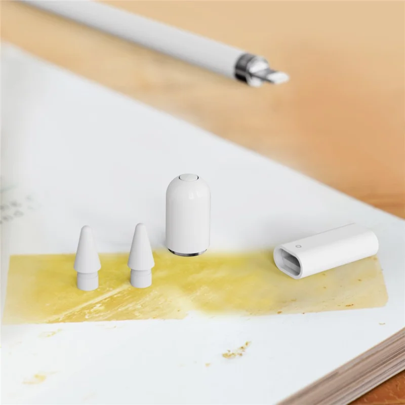 AHASTYLE PT146 Per Apple Pencil (1a generazione) Set di adattatori di ricarica magnetici con cappuccio di ricambio e supporto per cappuccio
