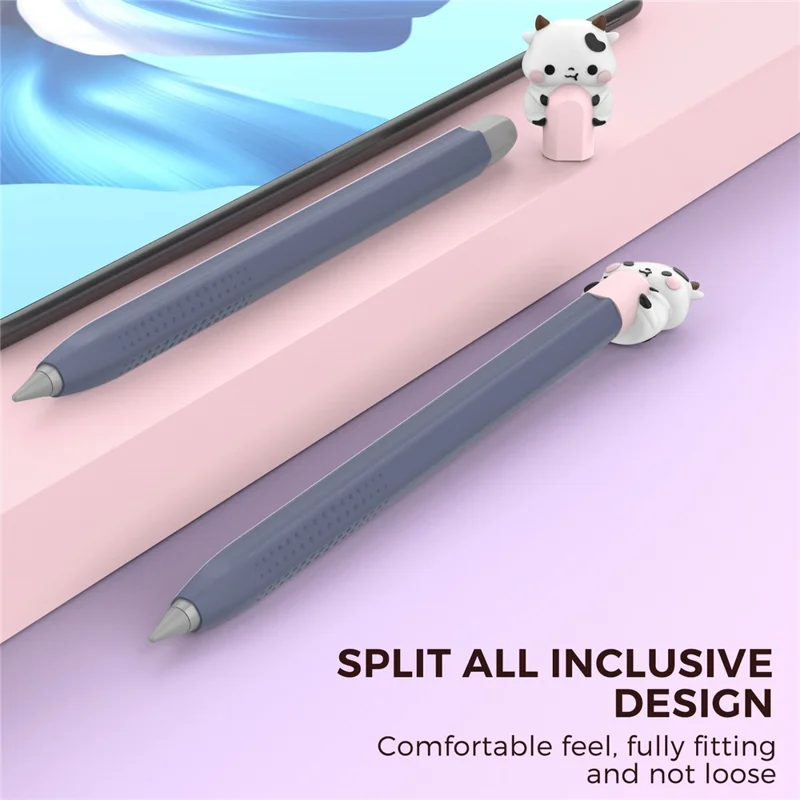 AHASTYLE PT114-B Stylus Cover For Huawei M-Pencil 3rd Generation / 2nd Generation / 1st Generation , Cartoon Animal Cap Silicone Pen Case - Midnight Blue