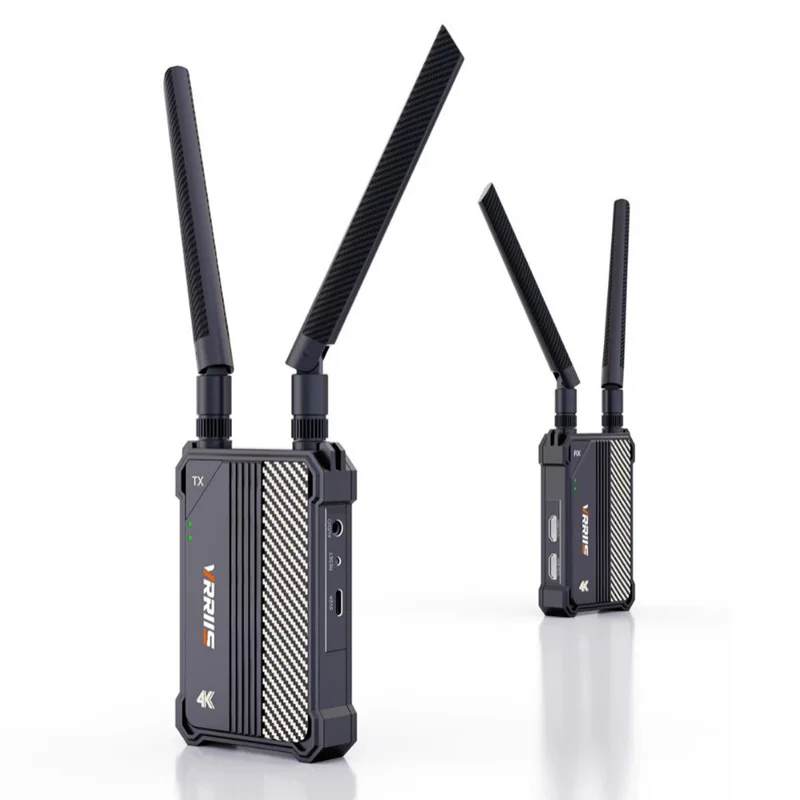 VRRIIS WL095 P 4K Ultra HD Trådløs Sender og Modtager Kit 350 m Rækkevidde Dobbeltbånd Lav Latens - US Stik