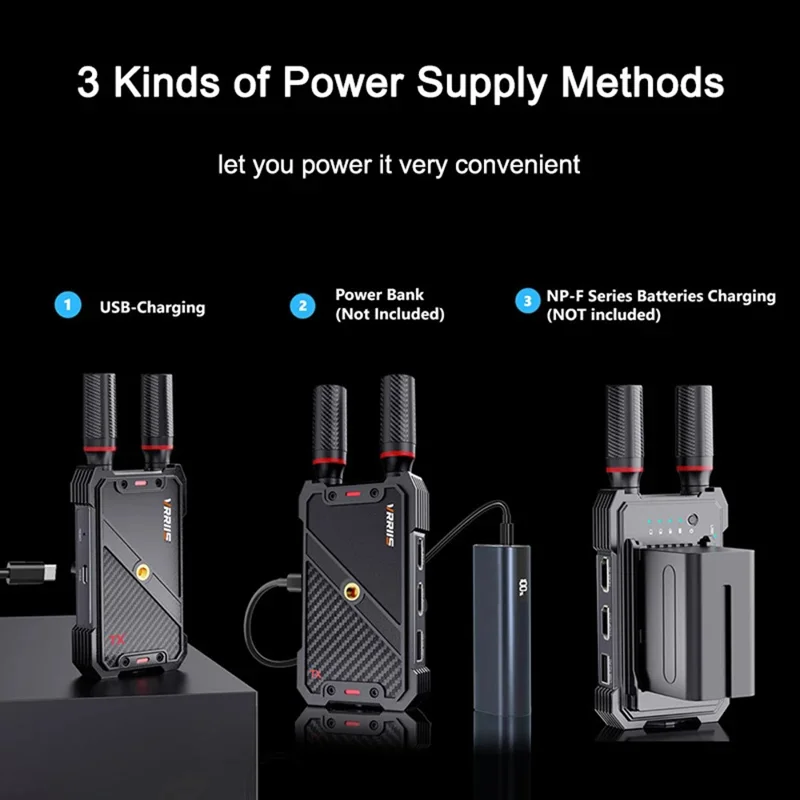 VRRIIS 082K 400m Wireless HD KVM Extender Video Transmitter and Receiver Support USB Keyboard Mouse - US Plug