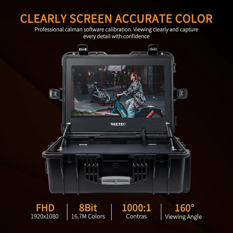 SEETEC WPC215 21.5 Inch Portable Director Monitor 1000nit High Brightness Daylight Viewable - US Plug